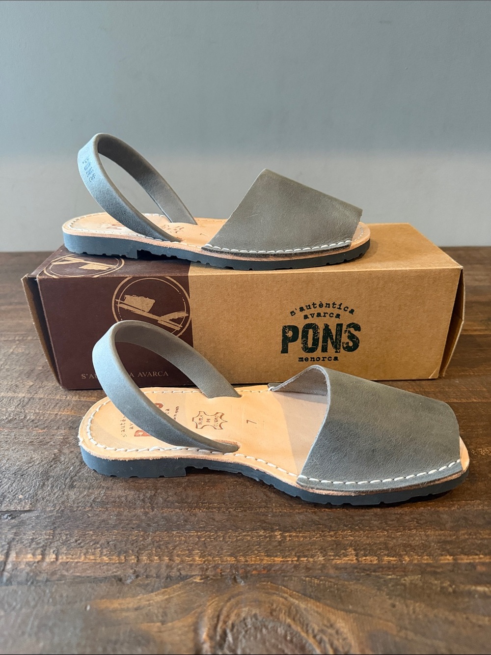 Women's Gray Pons Avarca Slingback Sandals